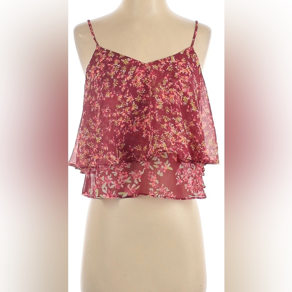 Express Floral spaghetti strap layered top. - Picture 6 of 7